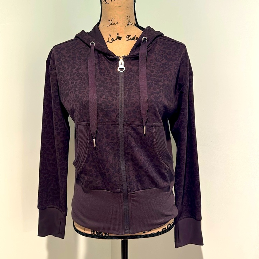 Apana Yoga Lightweight Zip Jacket Size Small Gem